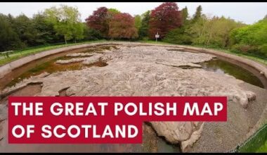 I've just discovered this interesting place in Scotland - The Great Polish Map of Scotland - designed by a Polish soldier, and restored not too long ago! Situated in beautiful grounds