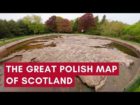 I've just discovered this interesting place in Scotland - The Great Polish Map of Scotland - designed by a Polish soldier, and restored not too long ago! Situated in beautiful grounds