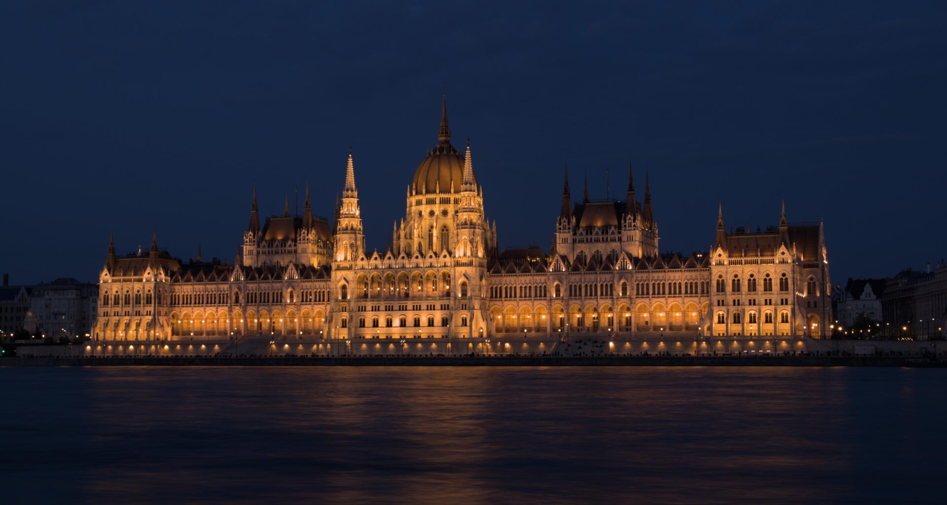 Budapest Parliament at night