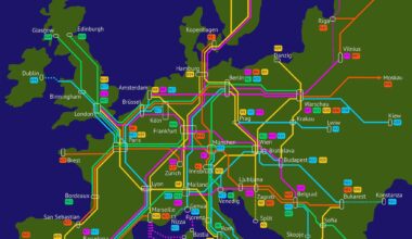 What a dream: A night train from Frankfurt to Edinburgh .. a map for possible night train routes for Europe proposed by the German Greens ..