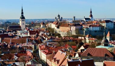 Tallinn, Estonia as viewed from St Olaf tower [OC][2304x1536]