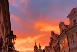 The beauty of Prague at sunset - one of Europe's most stunning cities!