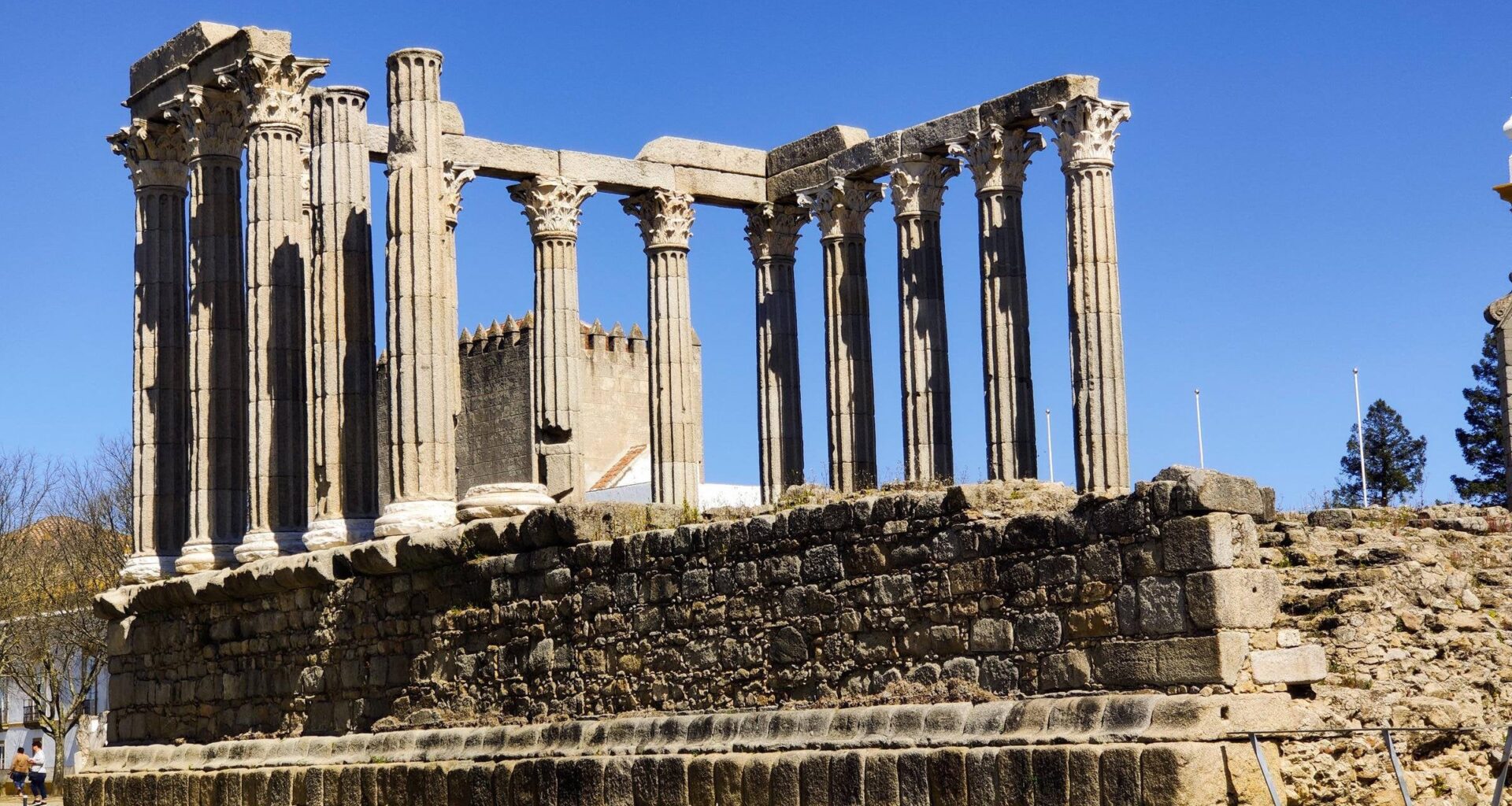 Roman Temple in Évora, Portugal