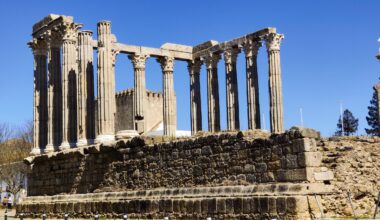 Roman Temple in Évora, Portugal