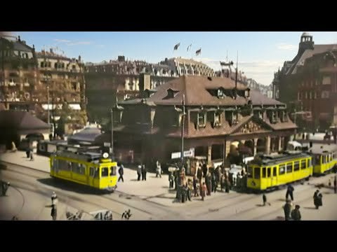 Wonderful Frankfurt, Germany 1930s in color (Restored)