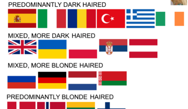 Quick guide to: the hair colors of Europe