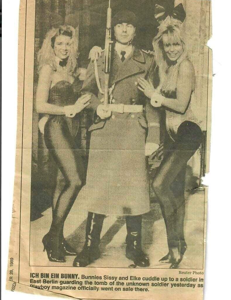 East German sentinel with Playboy bunnies.