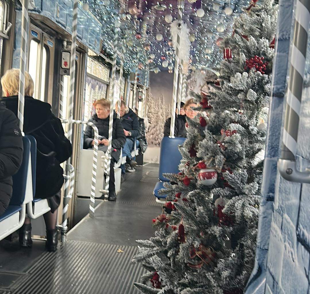 Christmas Tram in Osijek, Croatia