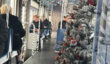 Christmas Tram in Osijek, Croatia