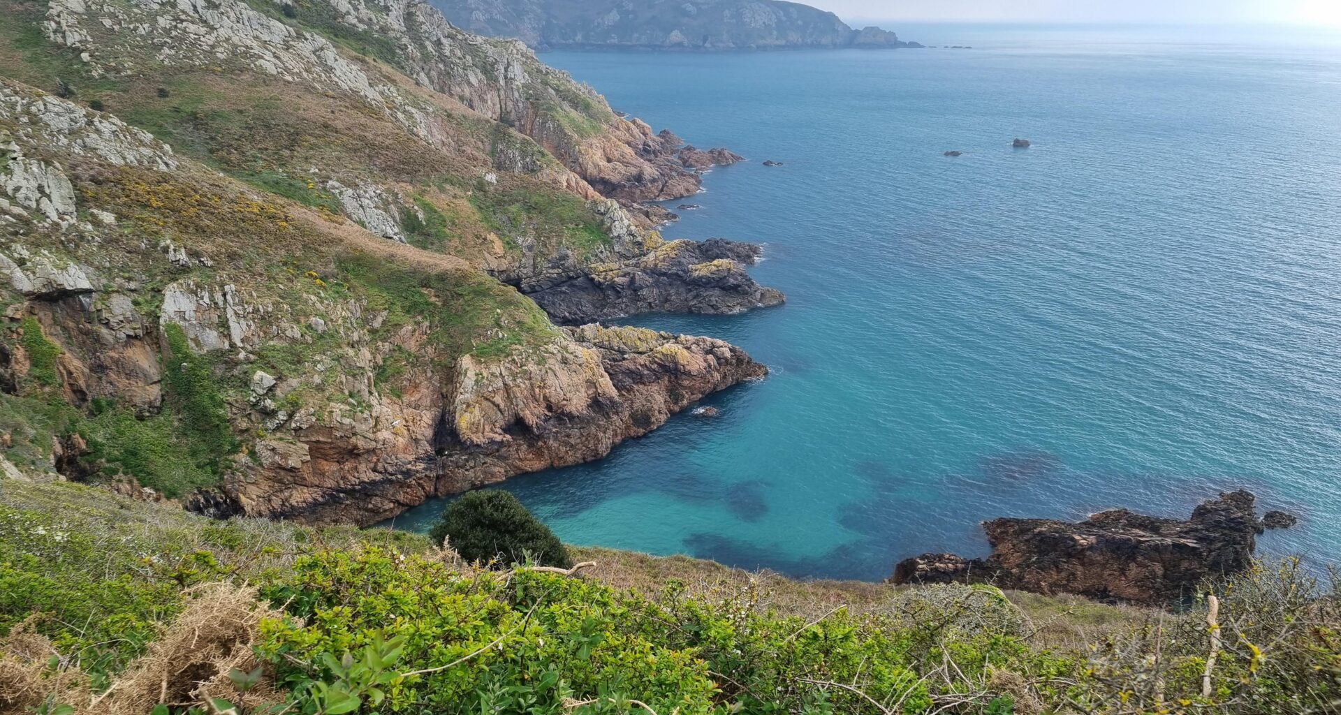 Guernsey cliff paths in April