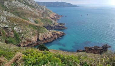 Guernsey cliff paths in April