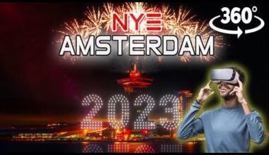 2023 Amsterdam NYE Fireworks & Drone Show (360° VR)