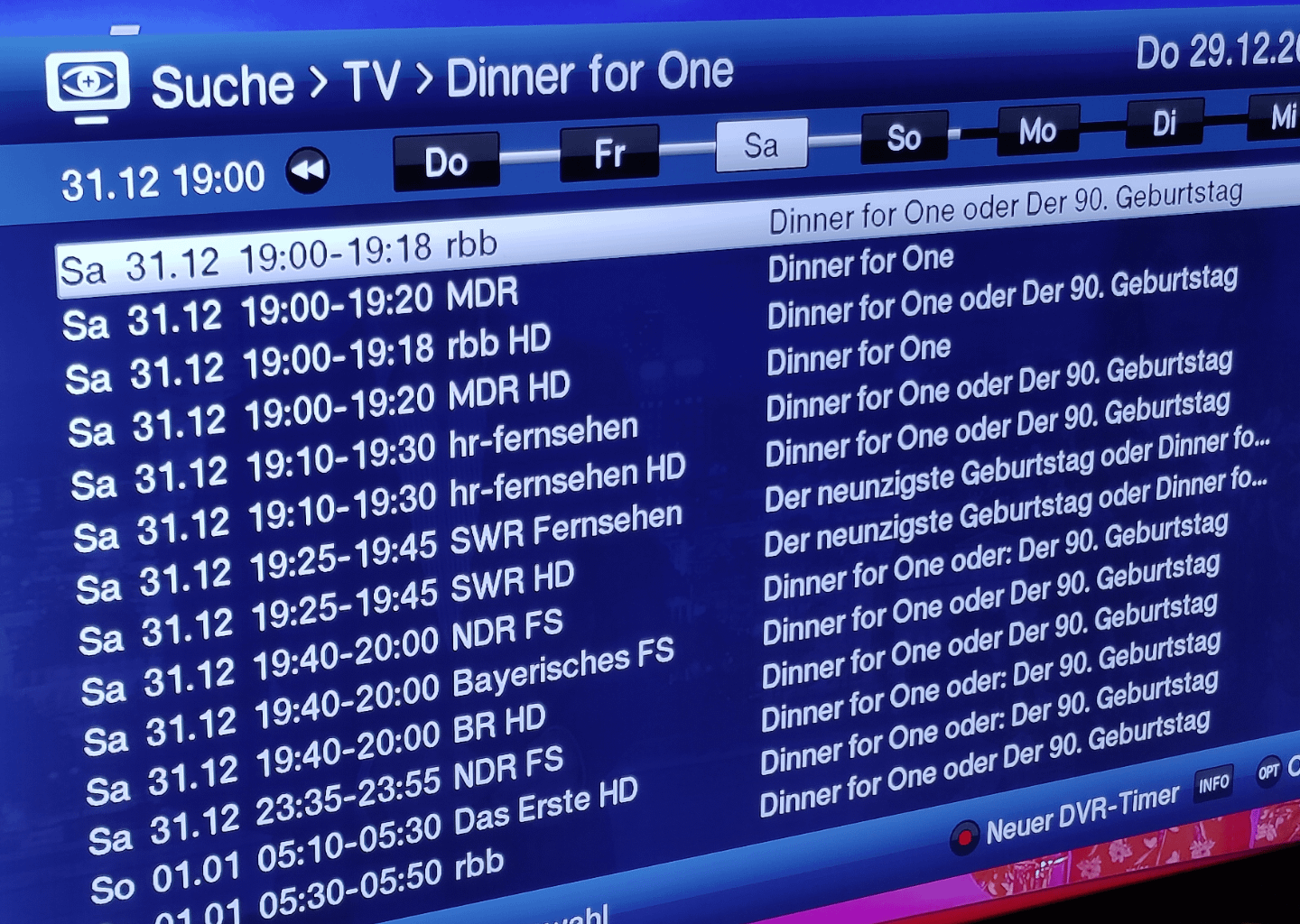 It's true: In Germany you can't miss TV show "Dinner for One" on New Year's Eve — because it's on every channel the whole day