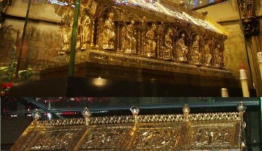 The Karlsschrein, the golden tomb of Emperor Charlemagne, Aachen Cathedral, north-west Germany