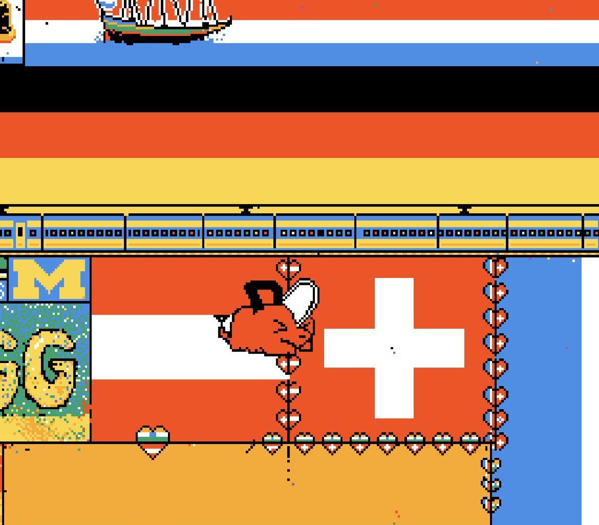 Liechtenstein! Place your flag in the middle heart of this build on r/place!