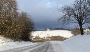 Snowy Southern Estonia