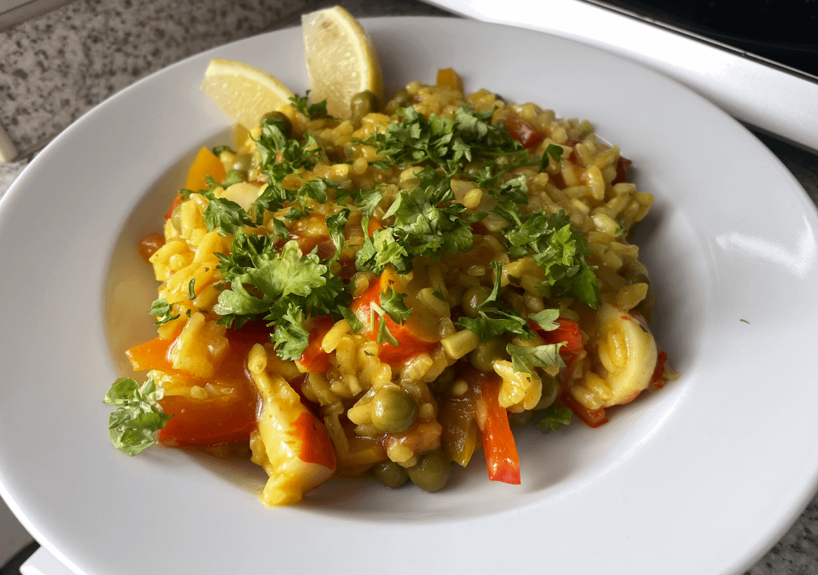 Paella mit Surimi