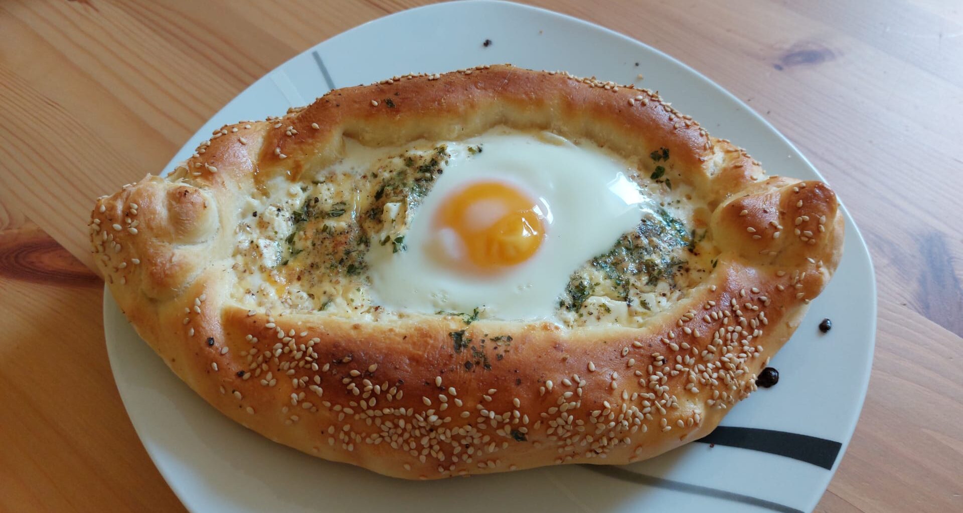 Heute gab's bei uns Khachapuri