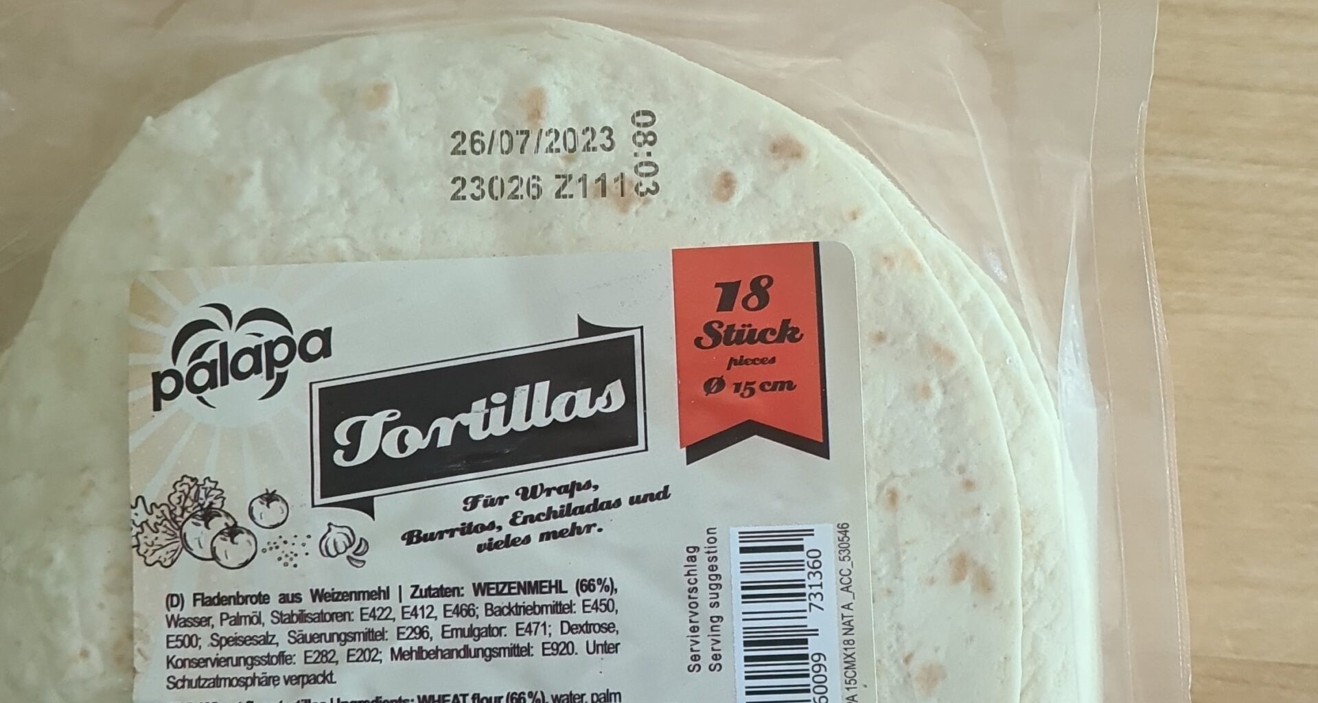 Kann man die noch nehmen um Taco Shells zu machen? MHD 26.7.2023 OVP