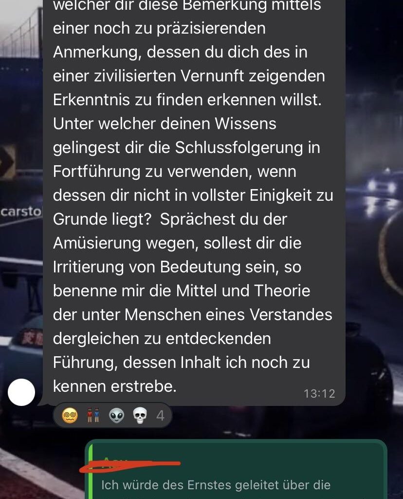 Und er meinte er hat kein Chat gpt dafür benutzt