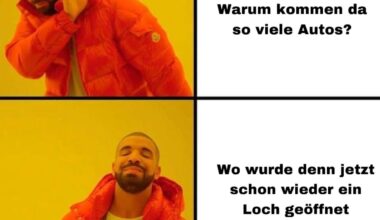 Väter wenn aus dem nichts viele Autos kommen