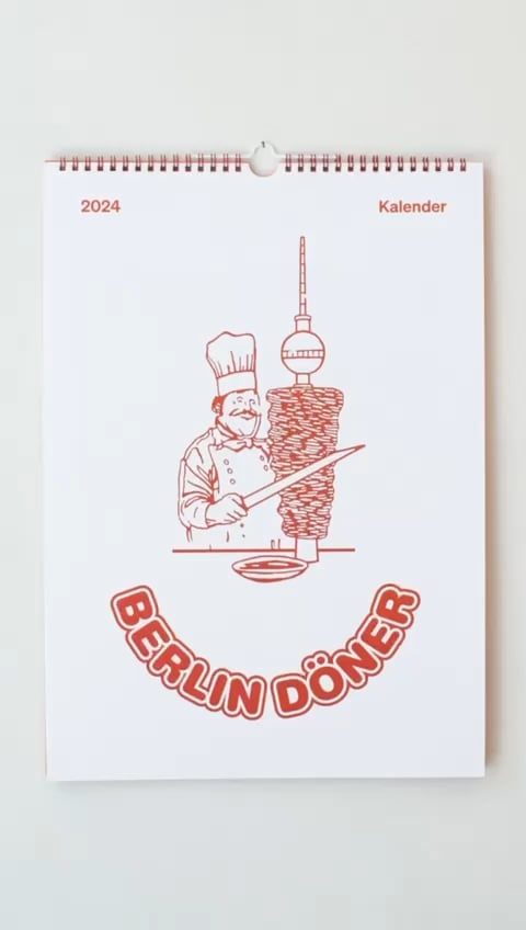 I made a calendar celebrating Berlin's famous Döner. Where in Europe is your favourite Kebab?