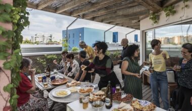 In Usera district of Madrid's southern suburbs, the Las Carolinas Entrepatios project is a unique cohousing community with 17 families embracing sustainable living, resource sharing, and collective support. (Photo by Bruno Zanzottera)