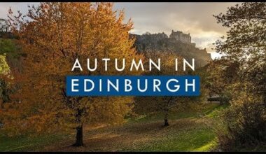 Edinburgh in autumn - a walk around Princes Street Gardens in Scotland's capital city. Beautiful colours and castle views!