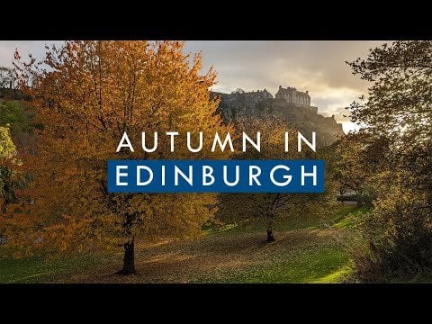 Edinburgh in autumn - a walk around Princes Street Gardens in Scotland's capital city. Beautiful colours and castle views!