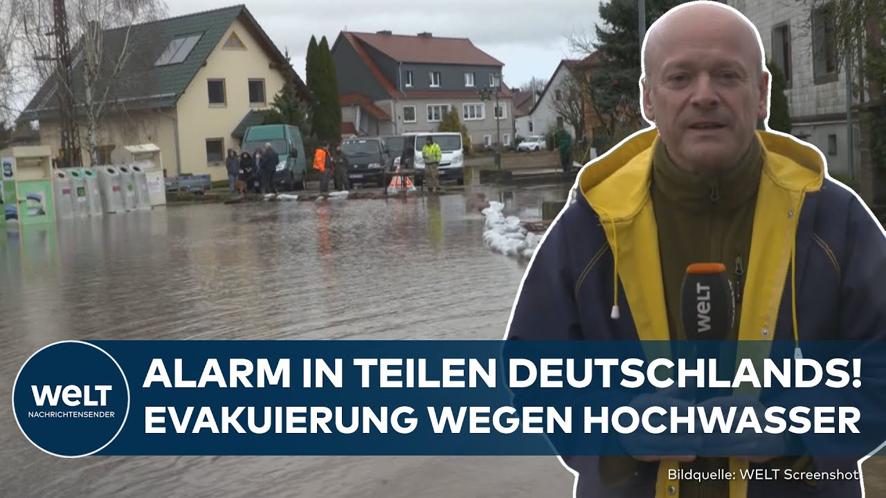 HOCHWASSER-ALARM: Evakuierung in Deutschland! Tauwetter sorgt teils für extreme Pegel