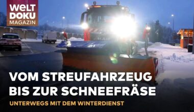 HELD DES WINTERS: Der Mann, der Schnee und Eis bekämpft! Winterdienst in Aktion | WELT Magazin