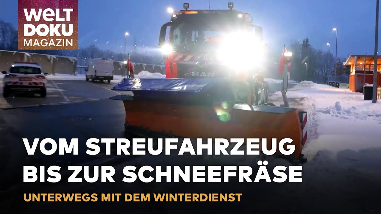 HELD DES WINTERS: Der Mann, der Schnee und Eis bekämpft! Winterdienst in Aktion | WELT Magazin