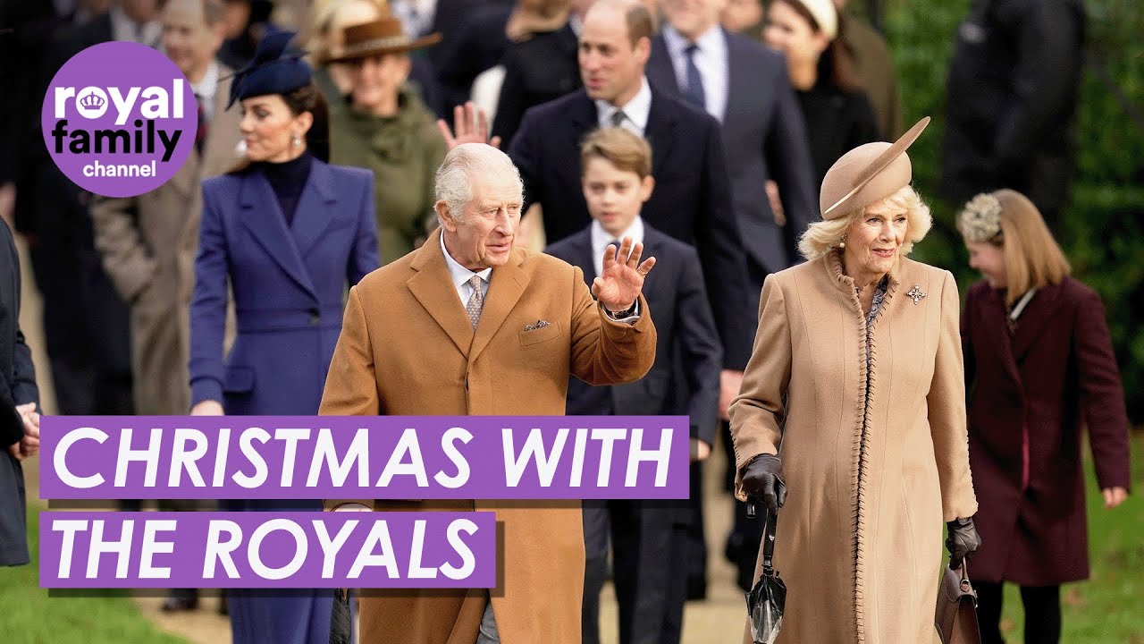 Royal Family Gather for Christmas Day Service at Sandringham