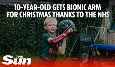 10-year-old receives 'Iron Man'-themed bionic arm for Christmas thanks to the NHS