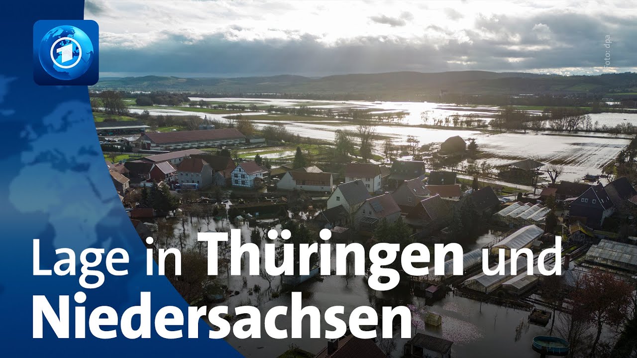 Hochwasserlage in Thüringen und Niedersachsen