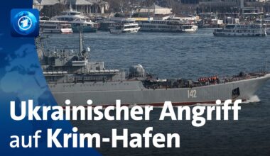 Angriff auf Krim-Hafen: Ukraine attackiert russisches Kriegsschiff