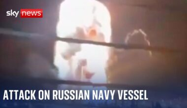 Ukraine claims to have destroyed Russian navy vessel in Crimea