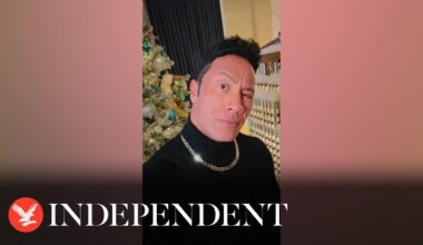 Dwayne Johnson wears iconic 90s outfit in hilarious Christmas message to fans