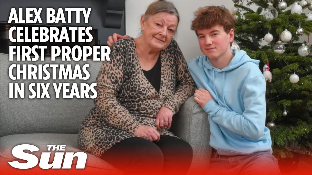 Alex Batty celebrates first proper Christmas in six years with Gran