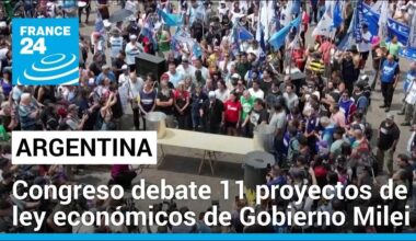 Congreso argentino debate 11 proyectos de ley para desregular la economía • FRANCE 24 Español