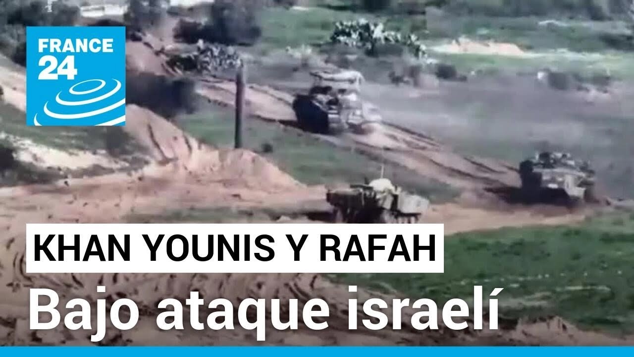 Conflicto israelí-palestino: ataques aéreos y terrestres contra Khan Younis y Rafah • FRANCE 24