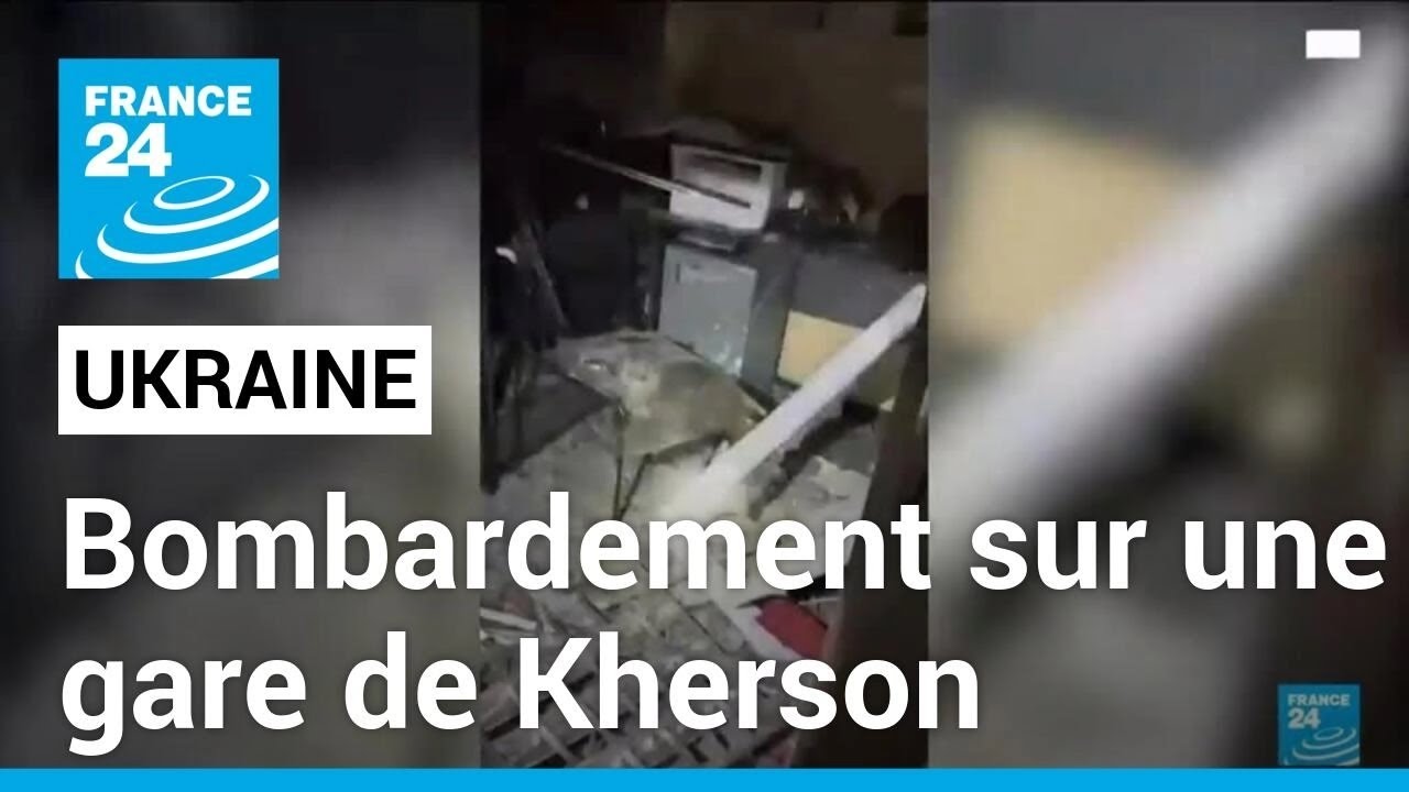 Guerre en Ukraine: un bombardement russe meurtrier sur une gare de Kherson • FRANCE 24