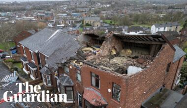 Roofs blown off houses as Storm Gerrit brings high winds and floods to UK