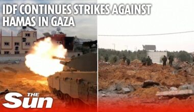 IDF forces continue ground operations and strikes on Hamas targets in Gaza