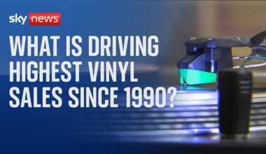 What is driving the highest UK vinyl sales since 1990?