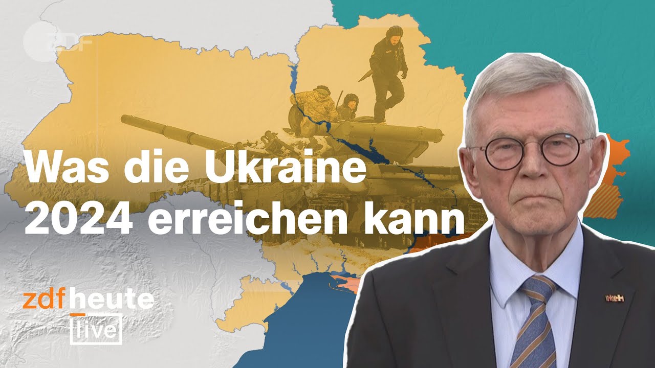 Szenarien für das dritte Jahr im Krieg: Ukraine-Ausblick mit Ex-Nato-General Ramms | ZDFheute live