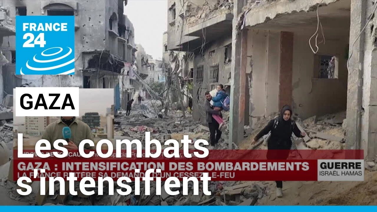 Gaza : les bombardements s'intensifient encore • FRANCE 24