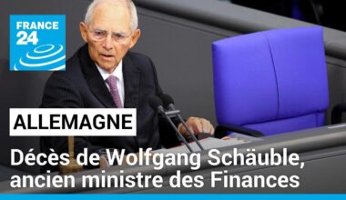 Décès de Wolfgang Schäuble, ancien ministre des Finances allemand • FRANCE 24