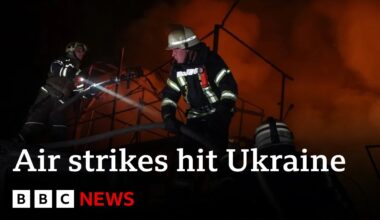 Ukraine war: Wave of Russian air strikes reported across the country | BBC News