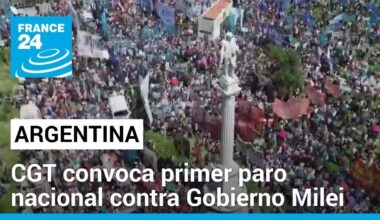 Argentina: sindicatos de trabajadores convocan a un gran paro nacional contra las reformas de Milei